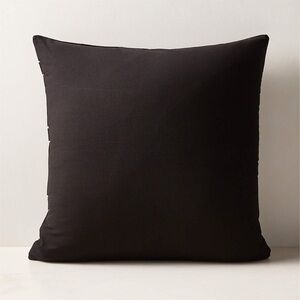 Set of Two 100% Cotton Black Cushion Covers | 20x20